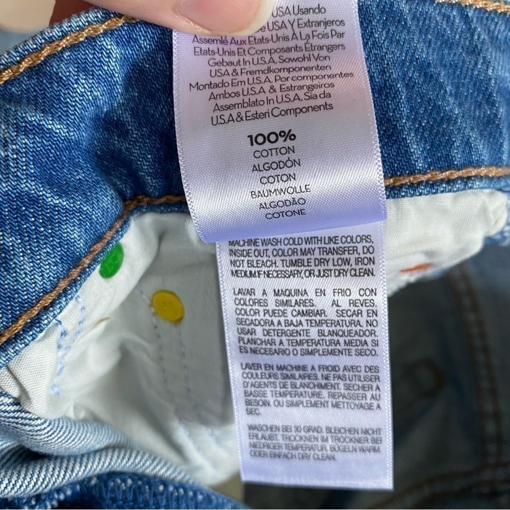 MOTHER Twizzy Skimp Snacks High Rise Straight Leg Jeans Delicious Memories 27 - Picture 10 of 11